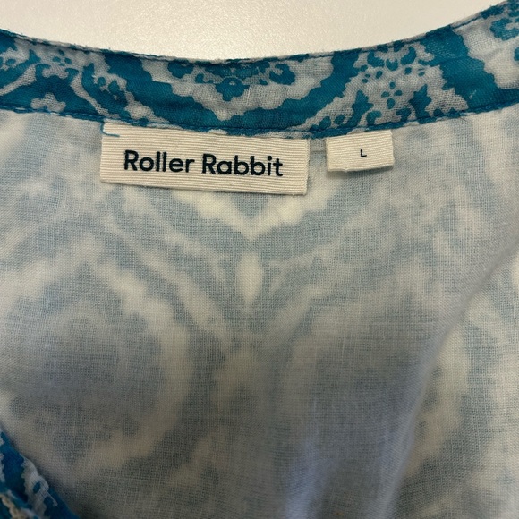 Roller Rabbit Size L Large Tunic/Kurta With Tassels - Picture 3 of 4